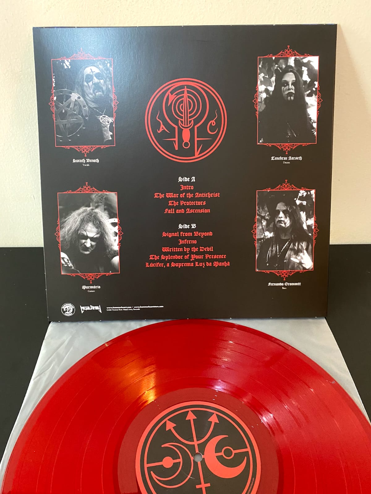 AMEN CORNER - Written By The Devil LP Transparent Red Vinyl Edição Limitada 200 Cópias - Imagem 2