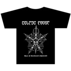 Celtic Frost - Rare & Unreleased Rehearsals - FRETE GRÁTIS - Camiseta (Extreme Metal, Arte Rara de Ensaio, 100% Algodão)