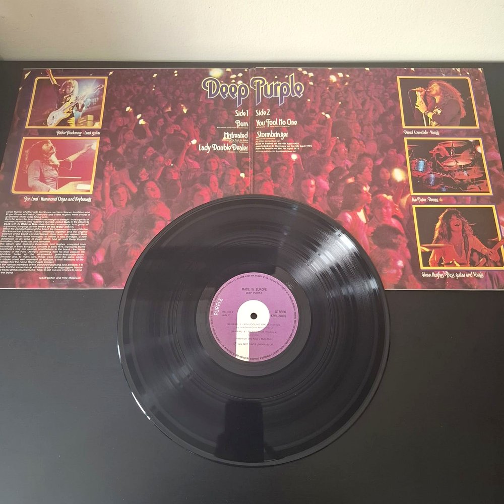 DEEP PURPLE - Made In Europe LP Vinil Nacional Purple / Odeon 1976 Hard Rock - Imagem 2