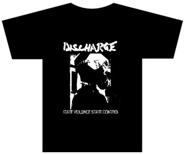 DISCHARGE - State Of Violence State Control Camiseta Punk Hardcore / D-Beat 100% Algodão