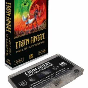 IRON ANGEL - Hellish Crossfire Cassete Tape HRR Thrash Metal Alemão Edição Limitada