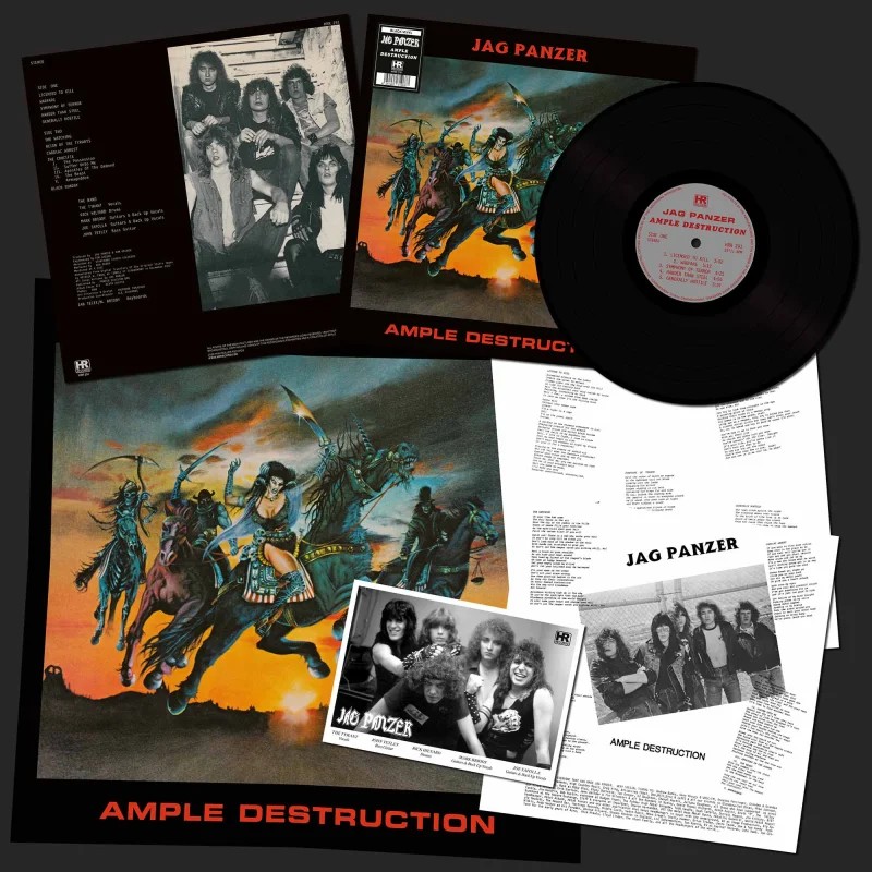JAG PANZER – Ample Destruction LP Vinil Preto High Roller Records 2022 US Heavy Metal - Imagem 2