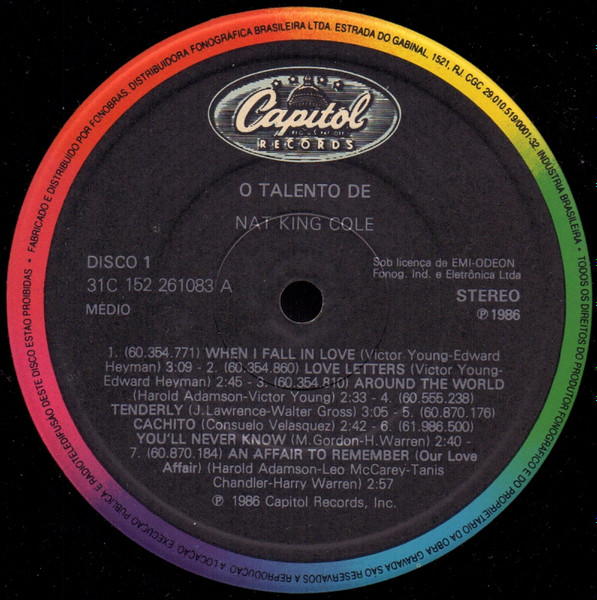 NAT KING COLE - O Talento De Nat King Cole 2LP Vinil Nacional Capitol 1986 - Imagem 2