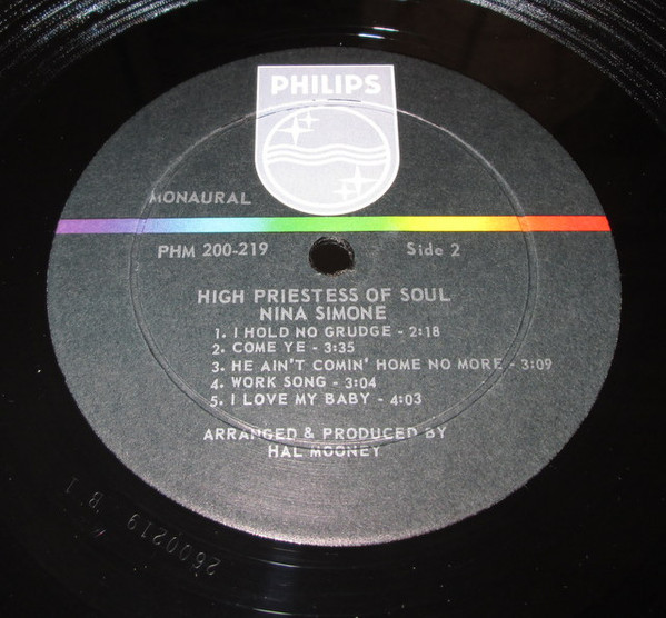 NINA SIMONE – High Priestess of Soul LP Vinil Importado 1967 - Imagem 4