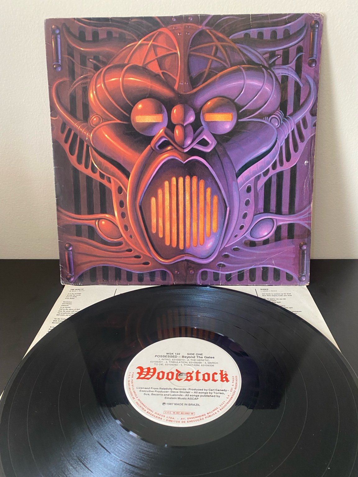 POSSESSED - Beyond The Gates LP Vinil Nacional 1987 Death Metal - Imagem 7