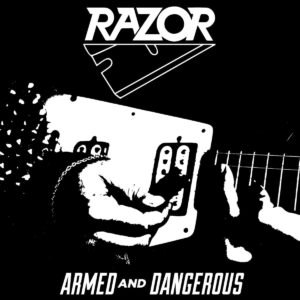 Razor - Armed and Dangerous (Speed/Thrash Metal, Relapse Records, 2021 reissue, LP importado em vinil Light Grey Marble)