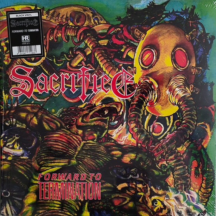 SACRIFICE - Forward To Termination LP 180g Black HRR 2025 Thrash Metal Edição Limitada