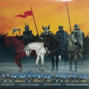 WARFARE NOISE - Sarcófago / Holocausto / Mutilator / Chakal LP Vinil Amarelo Cogumelo / Greyhaze