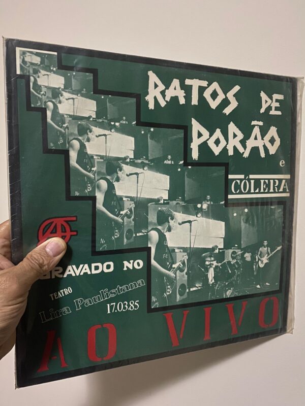 CÓLERA / RATOS DE PORÃO - Ao Vivo No Lira Paulistana LP Vinil Verde 1ª Prensagem 1985