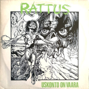 RATTUS - Uskonto On Vaara LP Vinil Nacional 1985 Hardcore Punk Finlandês