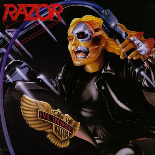 Razor - Evil Invaders LP Black Vinyl Speed Thrash Metal Canadense