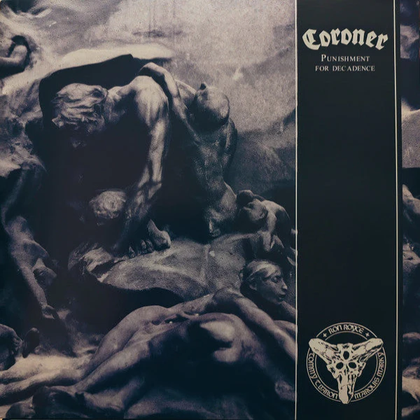 Coroner - Punishment For Decadence LP Black Vinyl 1988 Thrash Metal Técnico