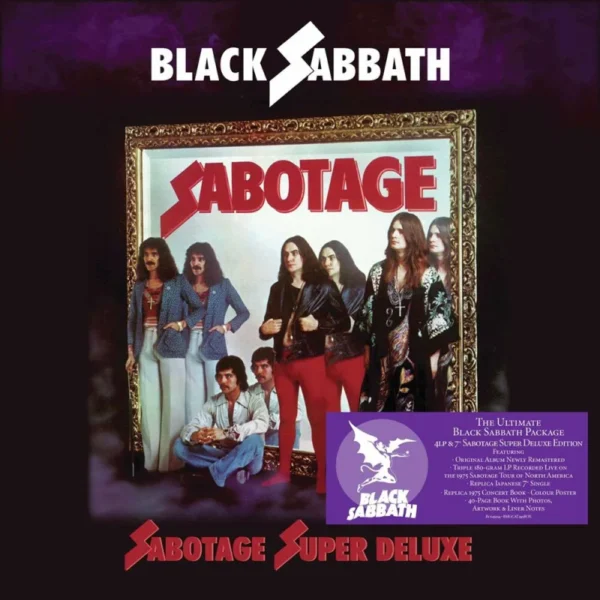 Black Sabbath - Sabotage Super Deluxe Box Set 4LP + 7" Sanctuary 2021