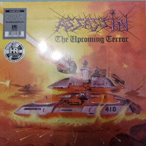 ASSASSIN – The Upcoming Terror LP (Silver) Vinil 180g High Roller Records Thrash Metal com Pôster e Encarte
